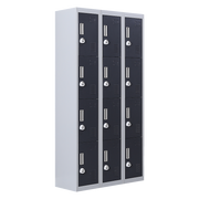 12-Door Locker for Office Gym Shed School Home Storage- 4-Digit Combination Lock