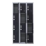 12-Door Locker for Office Gym Shed School Home Storage- 4-Digit Combination Lock