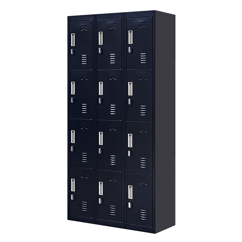 12-Door Locker for Office Gym Shed School Home Storage- 4-Digit Combination Lock