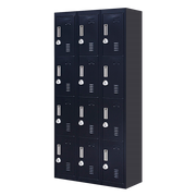 12-Door Locker for Office Gym Shed School Home Storage- 4-Digit Combination Lock