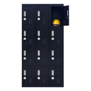 12-Door Locker for Office Gym Shed School Home Storage- 4-Digit Combination Lock