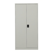 Two-Door Metal Cabinet Shelf Storage for Home Office Gym