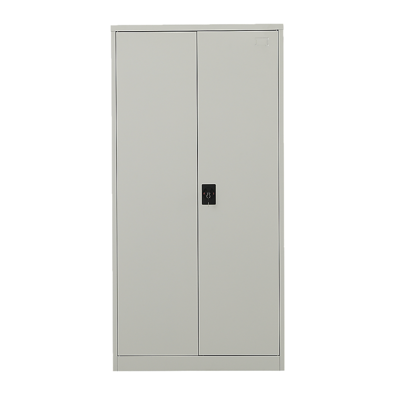 Two-Door Metal Cabinet Shelf Storage for Home Office Gym