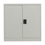 Two-Door Metal Short Cabinet Shelf Storage for Home Office Gym