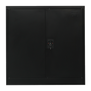 Two-Door Metal Short Cabinet Shelf Storage for Home Office Gym