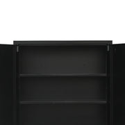 Two-Door Metal Short Cabinet Shelf Storage for Home Office Gym