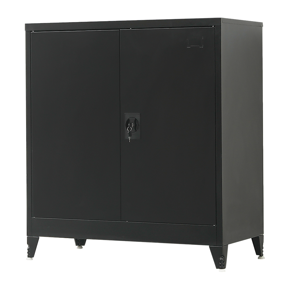 Two-Door Metal Short Cabinet - Compact Storage Solution | EasyMart