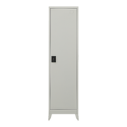 Single-Door Metal Tall Cabinet Shelf Storage for Home Office Gym