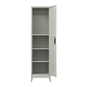 Single-Door Metal Tall Cabinet Shelf Storage for Home Office Gym