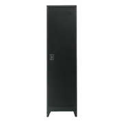 Single-Door Metal Tall Cabinet Shelf Storage for Home Office Gym