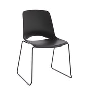 Vista Glide Chair Black With Padded Seat