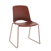 Vista Glide Chair Rust With Padded Seat