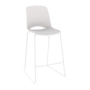 Vista Rise Chair With Padded Seat White