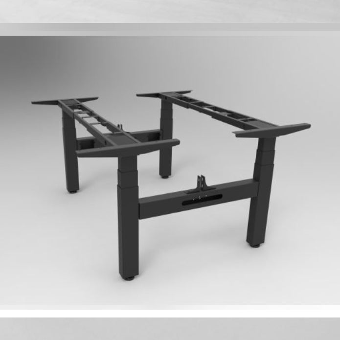 Boost Plus Back To Back Height Adjustable Sit Stand Desk Frame Black P C