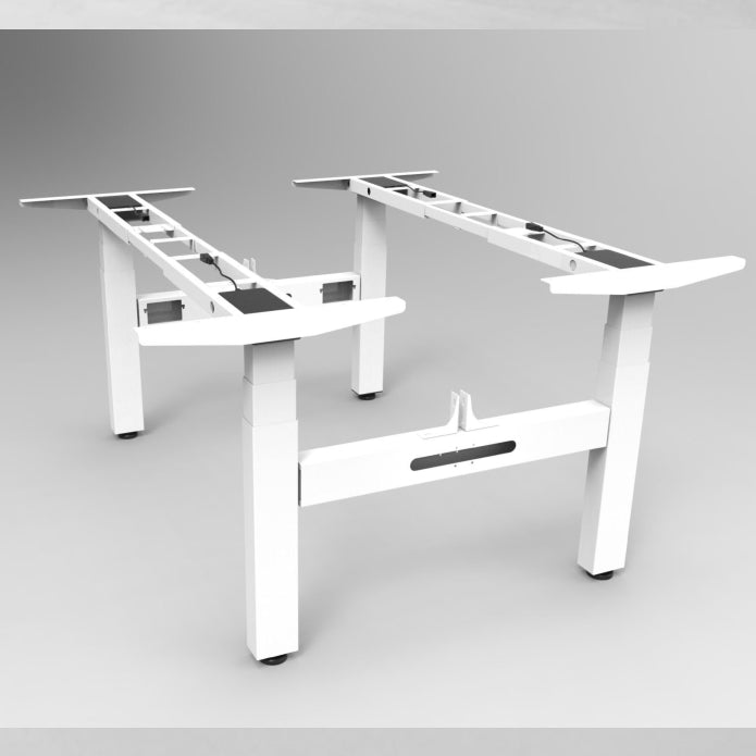 Boost Plus Back To Back Height Adjustable Sit Stand Desk Frame White P C