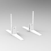 SHUSH30 Feet White Satin