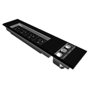 Rapidline Flip Boxes GPO 4 + Data Protection 3 Black