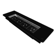 Rapidline Flip Boxes GPO 4 Black