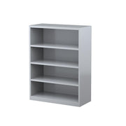 Steelco Bookcase 3 Shelves - 1200H x 900W x 400D Silver Grey