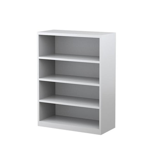 Steelco Bookcase 3 Shelves - 1200H x 900W x 400D White Satin