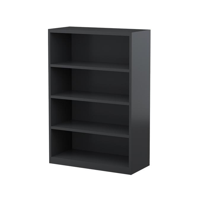 Steelco Bookcase 3 Shelves - 1320H x 900W x 400D Graphite Ripple
