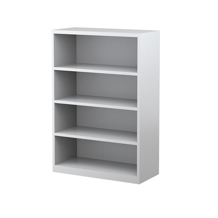 Steelco Bookcase 3 Shelves - 1320H x 900W x 400D White Satin
