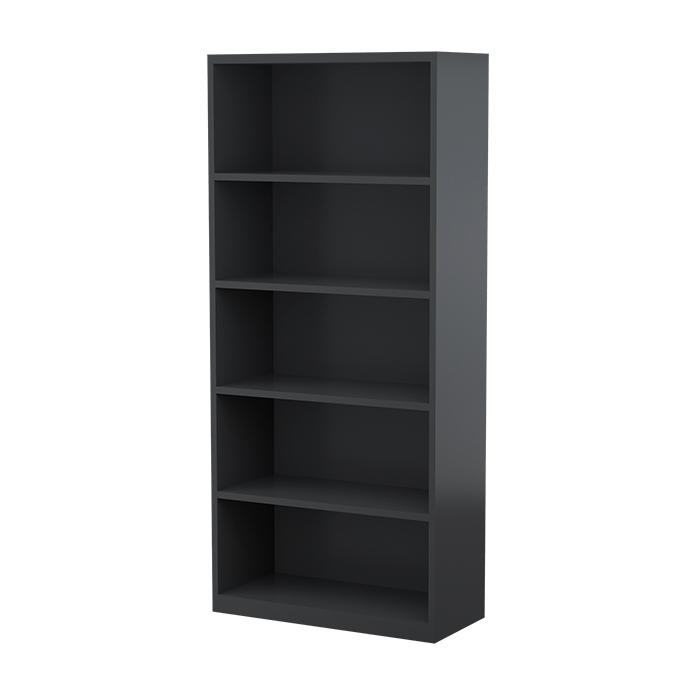 Steelco Bookcase 4 Shelves - 2000H x 900W x 400D Graphite Ripple