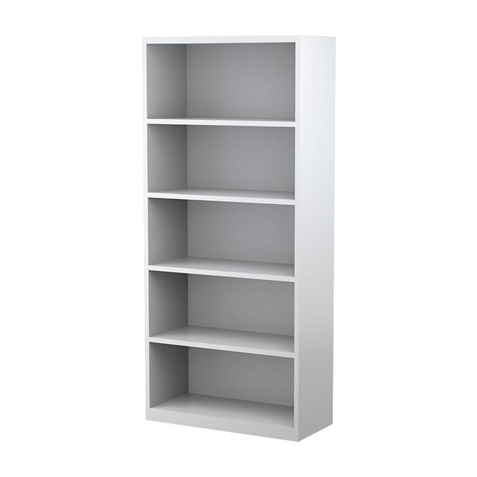 Steelco Bookcase 4 Shelves - 2000H x 1200W x 400D Graphite Ripple
