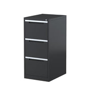 Steelco Vertical Filing Cabinet Three Drawer Graphite Ripple