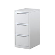 Steelco Vertical Filing Cabinet Three Drawer White Satin