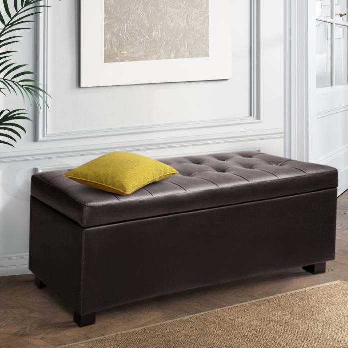 Artiss PU Leather Storage Ottoman