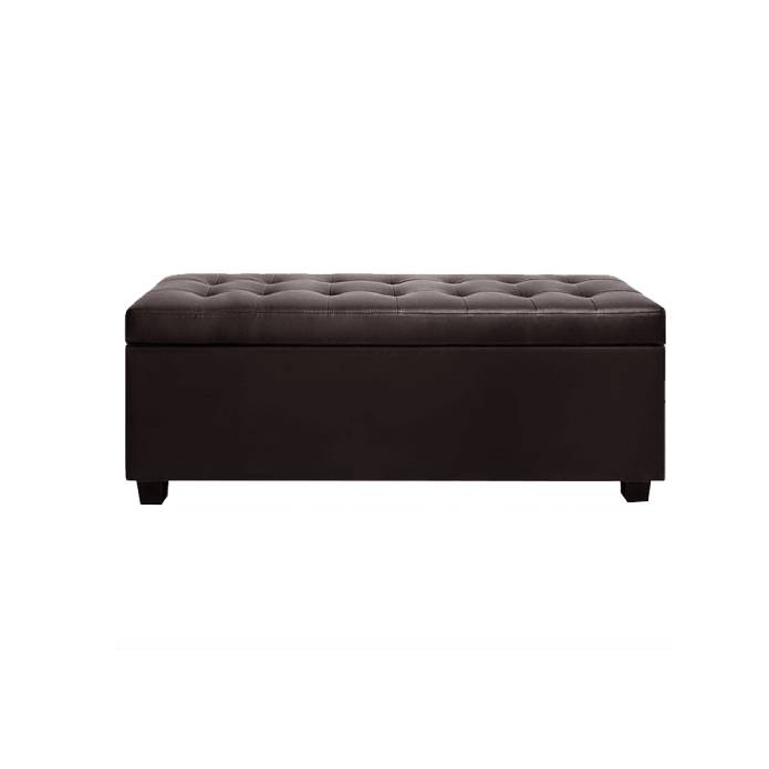Artiss PU Leather Storage Ottoman Brown