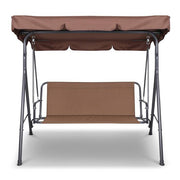 Gardeon Outdoor Furniture Swing Chair Hammock 3 Seater Bench Seat Canopy