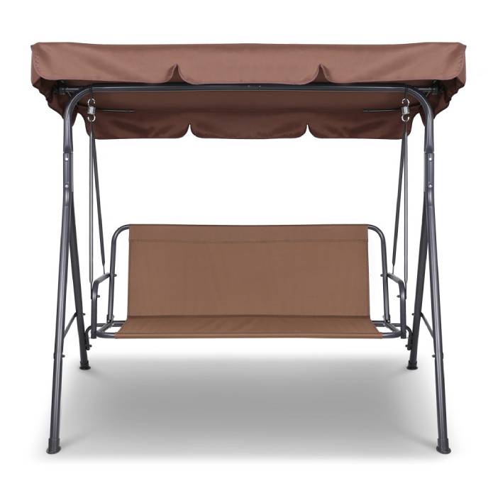 Gardeon Outdoor Furniture Swing Chair Hammock 3 Seater Bench Seat Canopy