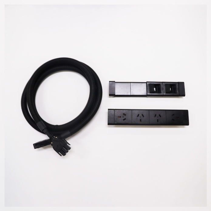 Boost+ Power & Data Black 4 x GPO 2 x Data