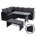 outdoor dining sofa set