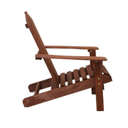 Gardeon Outdoor Sun Lounge Beach Chairs Table Setting Wooden Adirondack Patio Chair