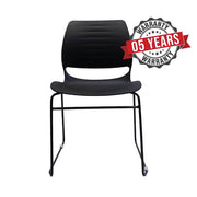 Rapidline Vivid Conference or Visitor Chair Black