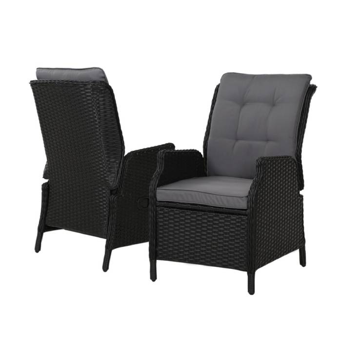 Gardeon Recliner Chair Sun lounge Setting Outdoor Furniture Patio Wicker Sofa