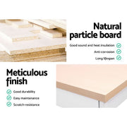 Artiss Metal Study Computer Desk with Shelves - White with Oak Top