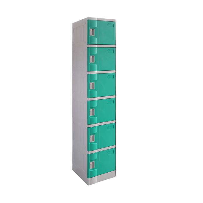 ABS Plastic Locker 6 Door Full Height Office Furniture
