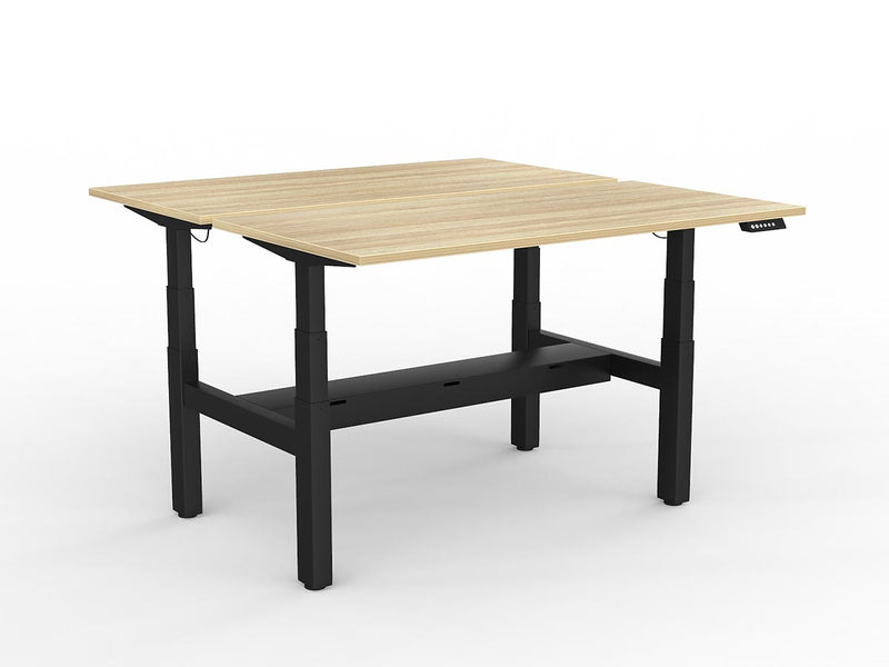 Agile Double Motor Electric Shared Desk With Cable Tray