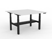 Agile Double Motor Electric Shared Desk With Cable Tray