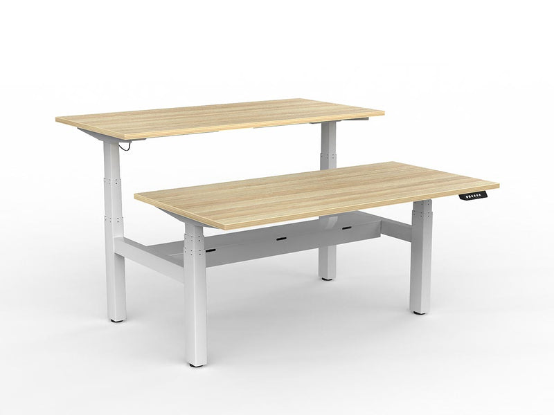 Agile Double Motor Electric Shared Desk With Cable Tray