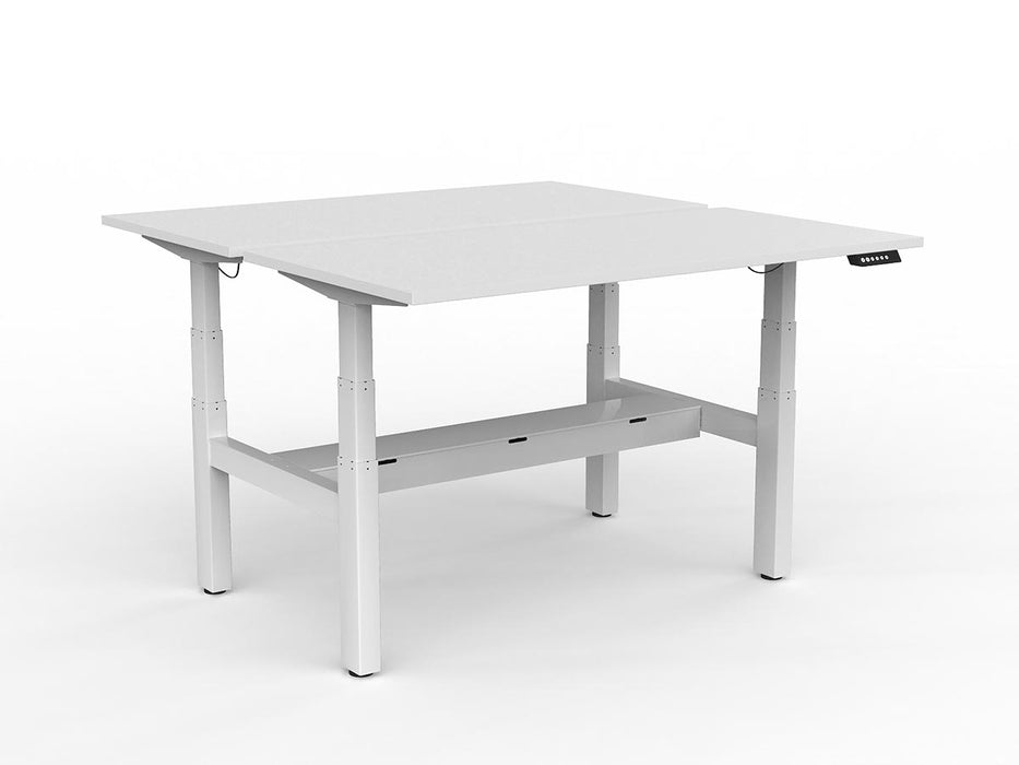Agile Double Motor Electric Shared Desk With Cable Tray