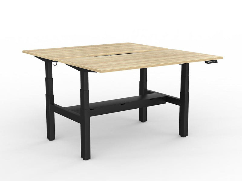 Agile Double Motor Electric Shared Desk With Cable Tray