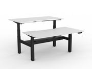 Agile Double Motor Electric Shared Desk With Cable Tray