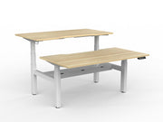 Agile Double Motor Electric Shared Desk With Cable Tray