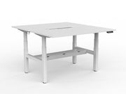 Agile Double Motor Electric Shared Desk With Cable Tray