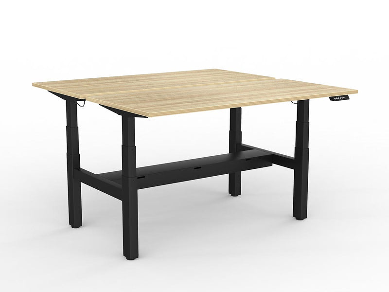 Agile Double Motor Electric Shared Desk With Cable Tray